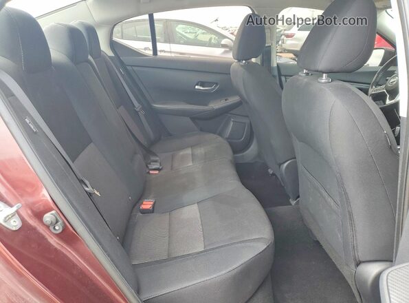 3N1AB8CVXNY304344 2022 NISSAN SENTRA Maroon Widok tylnych siedzeń