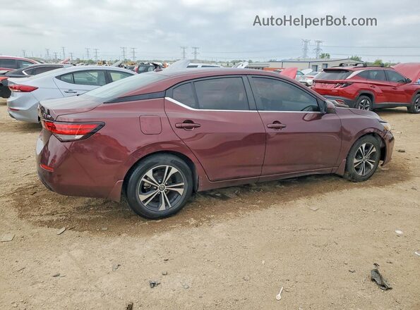 3N1AB8CVXNY304344 2022 NISSAN SENTRA Maroon Tył prawy
