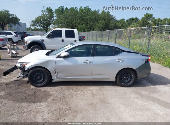3N1AB8CVXPY246772 2023 NISSAN SENTRA Silver Սալոնի 360 աստիճան տեսք