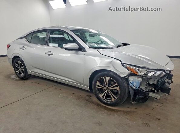 3N1AB8CVXPY279979 2023 NISSAN SENTRA Silver Передня права чверть