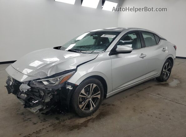 3N1AB8CVXPY279979 2023 NISSAN SENTRA Silver Панорамний вид салону 360°
