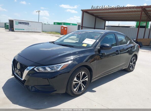 3N1AB8CVXPY313659 2023 NISSAN SENTRA Черный Передняя левая четверть