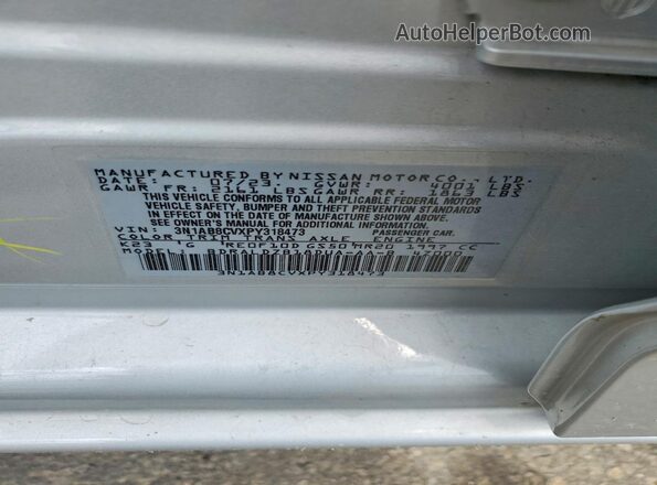 3N1AB8CVXPY318473 2023 NISSAN SENTRA Silver Շարժիչի բաժամունքի տեսք