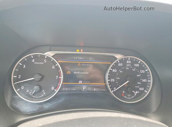 3N1AB8CVXRY335390 2024 NISSAN SENTRA White Вид щитка приладів