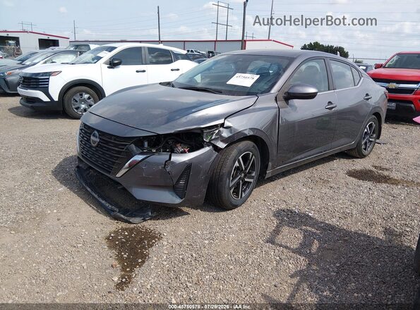 3N1AB8CVXRY371421 2024 NISSAN SENTRA Gray წინა მარცხენა ხედი სამი მეოთხედიდან