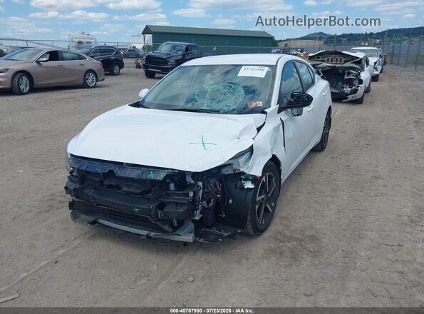 3N1AB8CVXRY378188 2024 NISSAN SENTRA White წინა მარცხენა ხედი სამი მეოთხედიდან