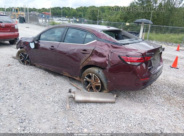 3N1AB8CVXRY384329 2024 NISSAN SENTRA Темно-бордовый Задняя левая четверть