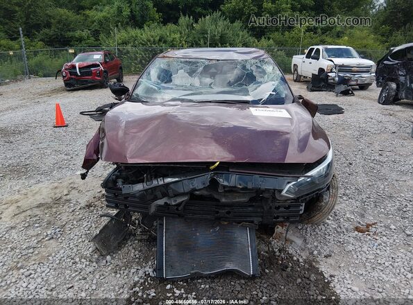 3N1AB8CVXRY384329 2024 NISSAN SENTRA Темно-бордовый Вид щитка приборов