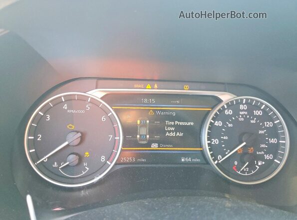 3N1AB8CVXSY256498 2025 NISSAN SENTRA Gray Вид щитка приладів