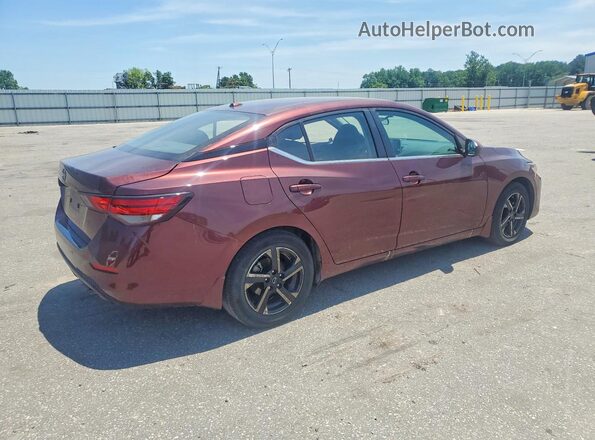 3N1AB8CVXSY261295 2025 NISSAN SENTRA Maroon Задня права чверть
