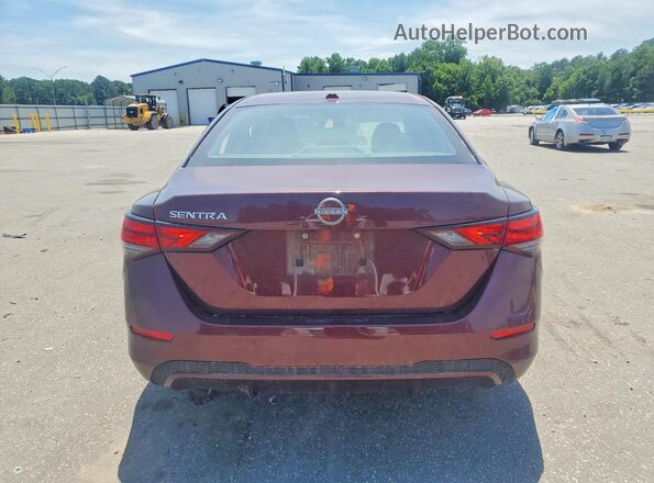 3N1AB8CVXSY261295 2025 NISSAN SENTRA Maroon Вид ззаду