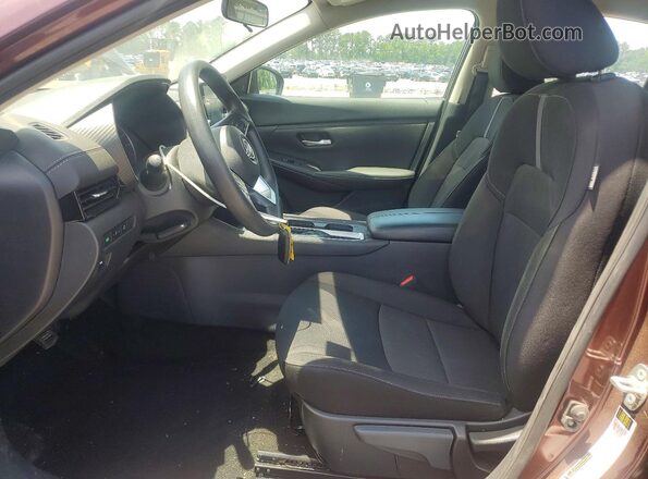 3N1AB8CVXSY261295 2025 NISSAN SENTRA Maroon Вид салону спереду