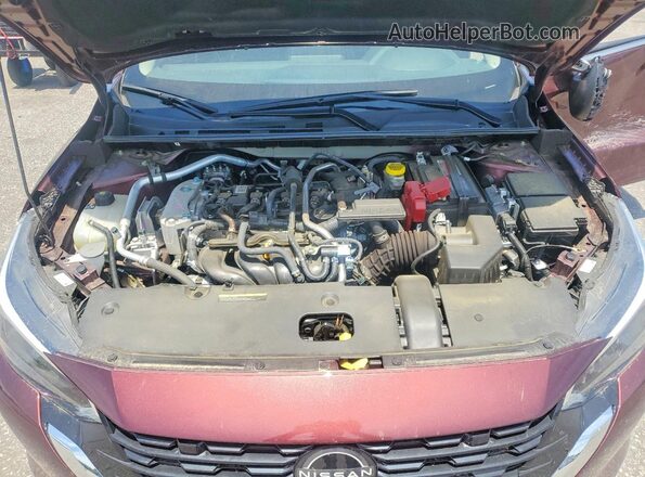 3N1AB8CVXSY261295 2025 NISSAN SENTRA Maroon Вид задньої частини салону