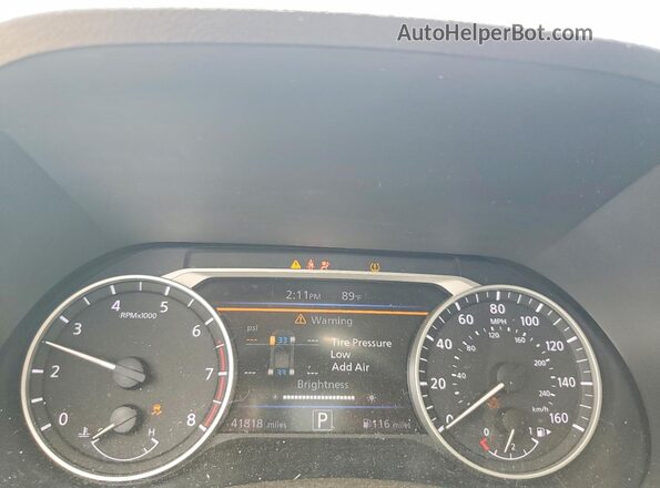 3N1AB8CVXSY281711 2025 NISSAN SENTRA Белый Вид щитка приборов