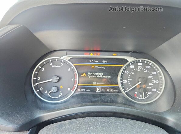3N1AB8CVXSY303058 2025 NISSAN SENTRA Gray Vista del cuadro de instrumentos