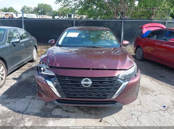 3N1AB8CVXSY304498 2025 NISSAN SENTRA Red წინა პანელის ხედი
