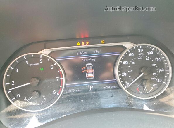 3N1AB8CVXSY304985 2025 NISSAN SENTRA Gray Вид щитка приладів