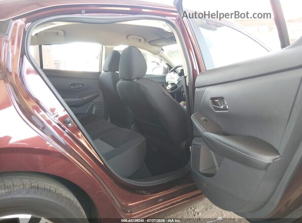 3N1AB8CVXSY334939 2025 NISSAN SENTRA Maroon Vista de la etiqueta del VIN
