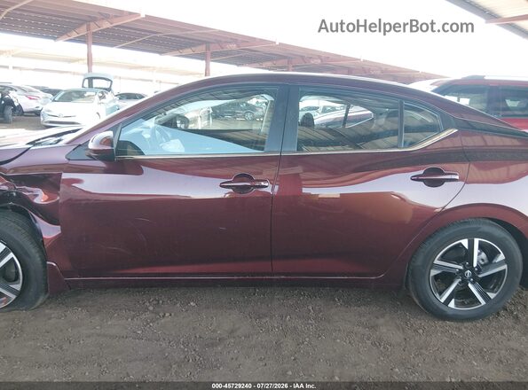 3N1AB8CVXSY334939 2025 NISSAN SENTRA Maroon Vista interior de 360 grados