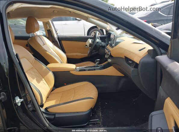 3N1AB8CVXSY370694 2025 NISSAN SENTRA Black Widok wnętrza z przodu