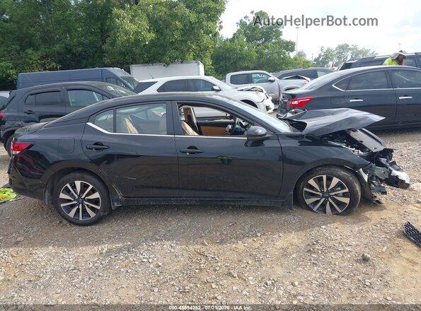 3N1AB8CVXSY370694 2025 NISSAN SENTRA Black Widok zestawu wskaźników