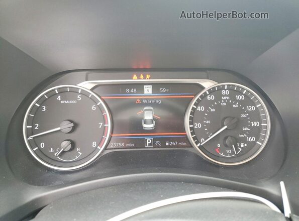 3N1AB8CVXSY394462 2025 NISSAN SENTRA White Instrument cluster view