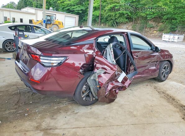 3N1AB8CVXSY402186 2025 NISSAN SENTRA Maroon Հետևի աջ