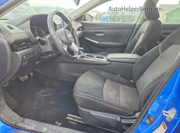 3N1AB8DV0MY243695 2021 NISSAN SENTRA Blue Widok wnętrza z przodu