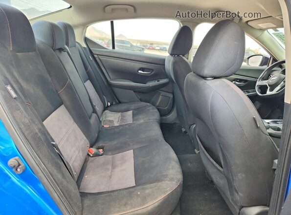 3N1AB8DV0MY243695 2021 NISSAN SENTRA Blue Widok tylnych siedzeń