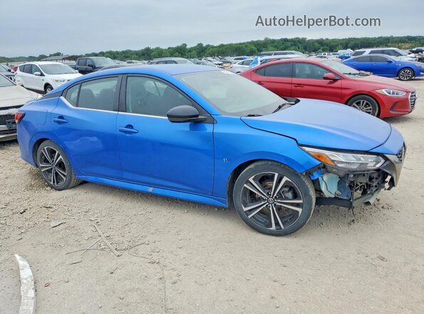 3N1AB8DV0MY281816 2021 NISSAN SENTRA Blue Front right