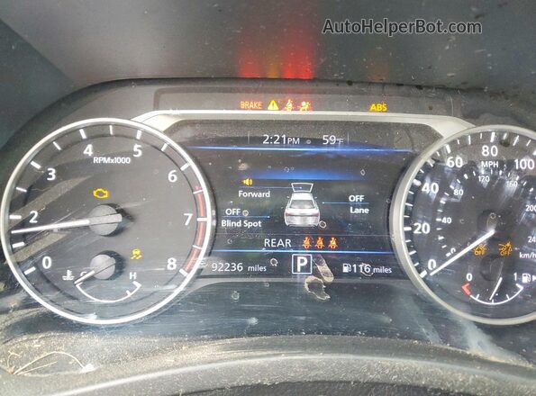 3N1AB8DV0MY281816 2021 NISSAN SENTRA Blue Instrument cluster view