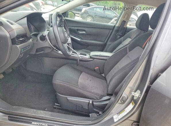 3N1AB8DV0MY285977 2021 NISSAN SENTRA Gray Front interior view