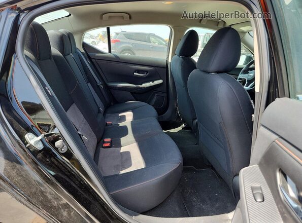 3N1AB8DV0NY319868 2022 NISSAN SENTRA Black უკანა სავარძლების ხედი