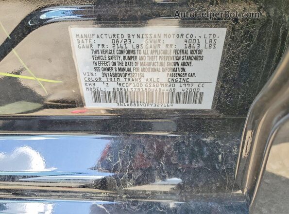 3N1AB8DV0PY327164 2023 NISSAN SENTRA Black Widok komory silnika