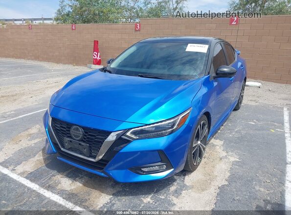 3N1AB8DV1MY216943 2021 NISSAN SENTRA Blue Front left