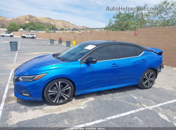 3N1AB8DV1MY216943 2021 NISSAN SENTRA Blue 