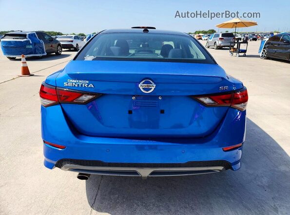 3N1AB8DV1MY241227 2021 NISSAN SENTRA Blue Vista trasera