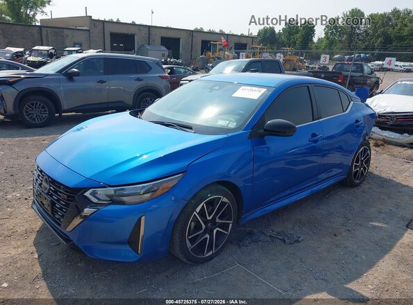 3N1AB8DV1RY274896 2024 NISSAN SENTRA Blue Vista tres cuartos delantera izquierda