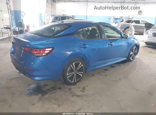 3N1AB8DV2MY203490 2021 NISSAN SENTRA Синий Задняя правая четверть