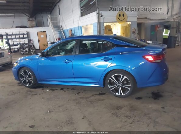 3N1AB8DV2MY203490 2021 NISSAN SENTRA Синий Панорамный вид салона 360°