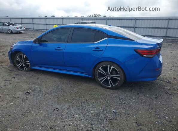 3N1AB8DV2MY209368 2021 NISSAN SENTRA Blue Հետևի ձախ