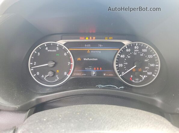 3N1AB8DV2MY209368 2021 NISSAN SENTRA Blue Սարքավորումների վահանակի տեսք