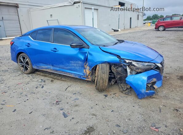 3N1AB8DV2MY209368 2021 NISSAN SENTRA Blue Առջևի աջ