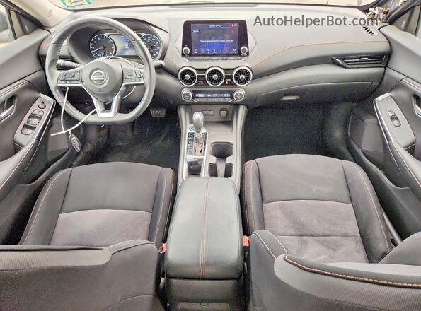 3N1AB8DV2MY233802 2021 NISSAN SENTRA Серый Вид панели приборов