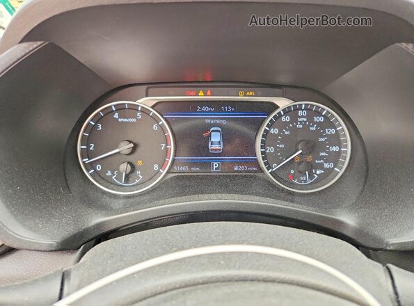 3N1AB8DV2MY233802 2021 NISSAN SENTRA Серый Вид щитка приборов