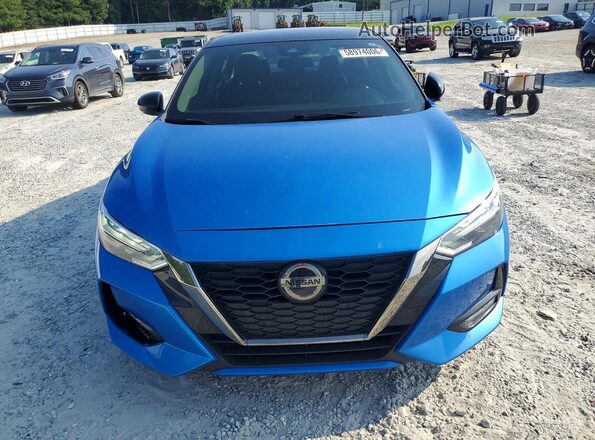 3N1AB8DV2MY273166 2021 NISSAN SENTRA Blue წინა ხედი