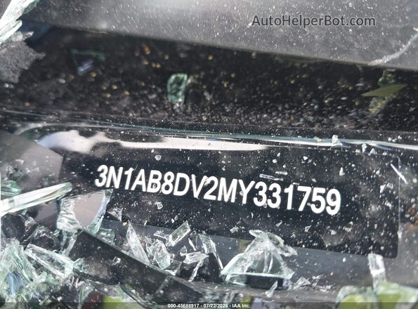 3N1AB8DV2MY331759 2021 NISSAN SENTRA Black Widok komory silnika