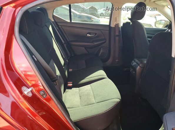 3N1AB8DV2NY230769 2022 NISSAN SENTRA Red Rear seats view