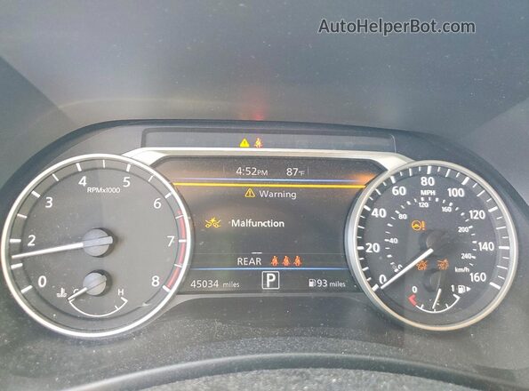 3N1AB8DV2NY230769 2022 NISSAN SENTRA Red Instrument cluster view