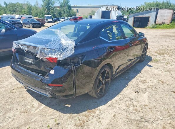 3N1AB8DV2PY251754 2023 NISSAN SENTRA Черный Задняя правая четверть